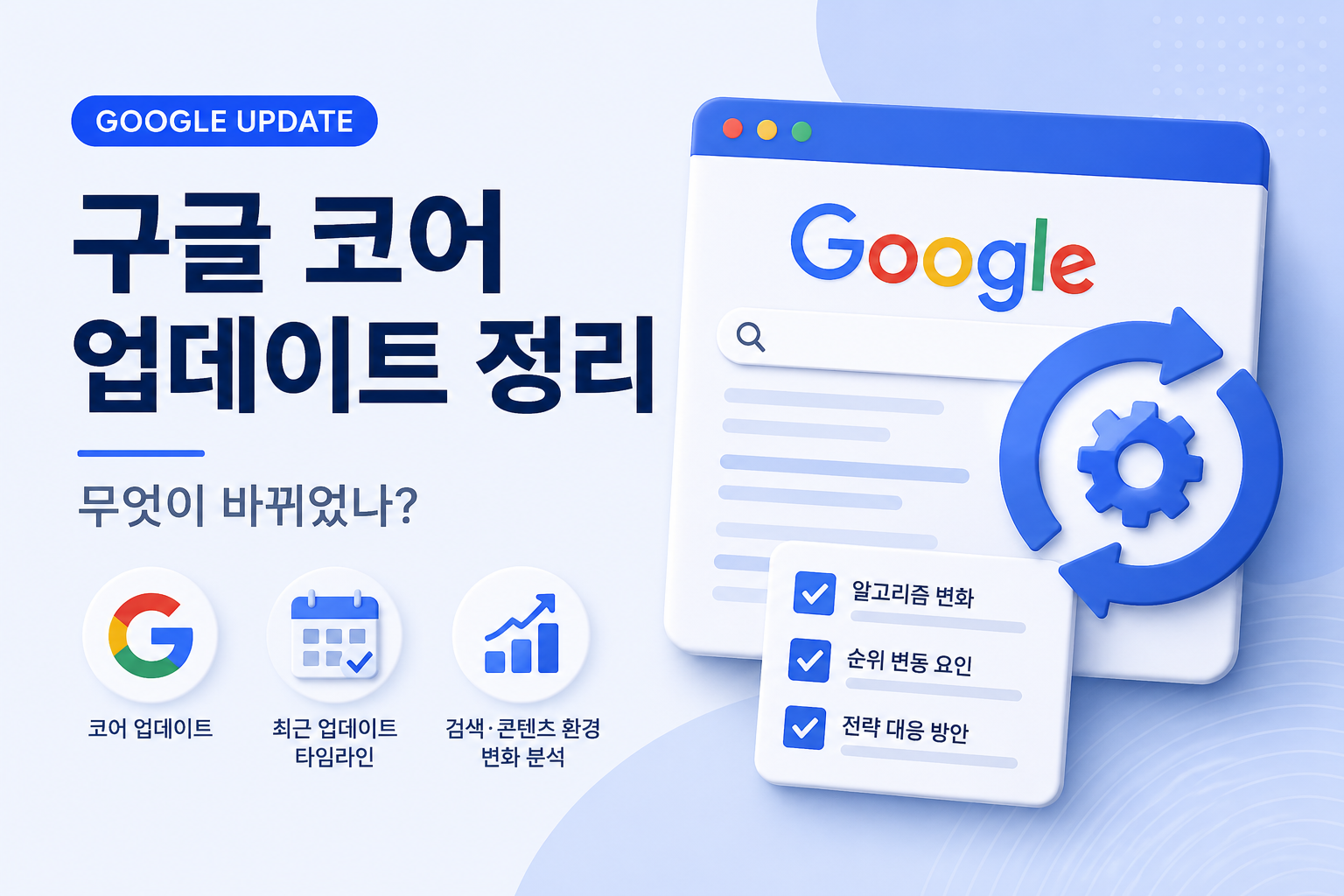 Read more about the article 구글 코어 업데이트 정리